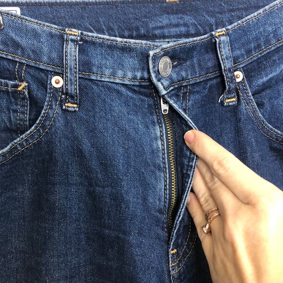 GAP Jeans 90's Loose Mid Rise Straight Leg Blue Denim Size 28 US Women's 6 - Picture 6 of 8